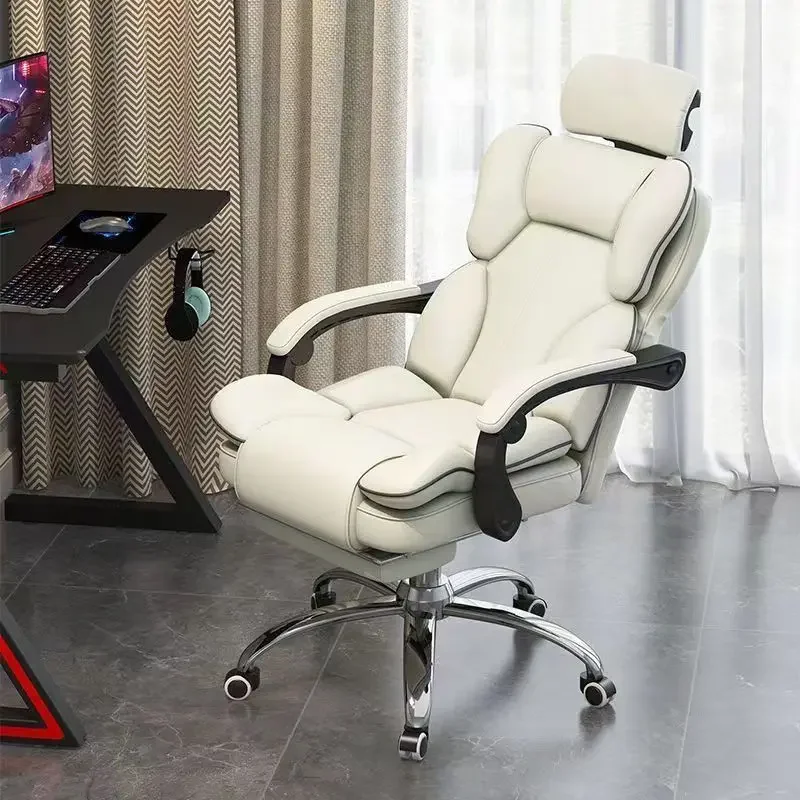 Luxury Gaming Chair for Office Boss Bedroom Learning with Rotary Lift and Lazy Sofa Features