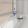 34 in.W X 72 in.H Shower Doors, SGCC Tempered Clear Glass, Reversible Installation, Chrome Finish, Hinged Pivot Shower Doors 6