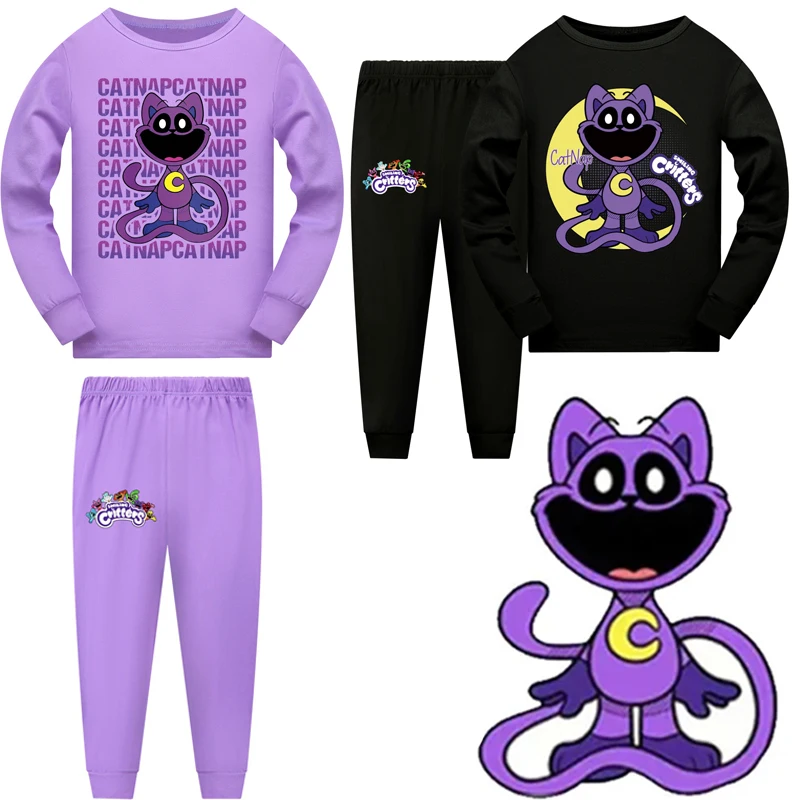 Smiling Critters Kids Clothes Baby Girls Long Sleeve T Shirt Pants 2pcs Sets Teenager Boys Casaul Sleepwear Kids Cartoon Pyjama kids clothing set kids t shirt girls clothing set boys clothing set