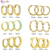 925 Sterling Silver 6mm 8mm 10mm Classic Round Gold Huggie Hoop Earrings for Women Men Tiny Huggie Rock Earrings Jewelry Gifts 1
