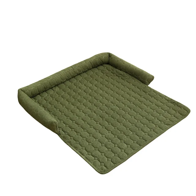 Pet Sofa Cushion - Solid Color Sofa-Style Pet Bed, Soft & Comfortable Cat/Dog Sleeping Mat, Anti-Slip Washable Pet