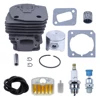 44mm Cylinder Piston Kit for Husqvarna 350 351 Air Fuel Filter Line Decompression Valve Chainsaw Replace Spare Part 1