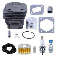 44mm Cylinder Piston Kit for Husqvarna 350 351 Air Fuel Filter Line Decompression Valve Chainsaw Replace Spare Part 1