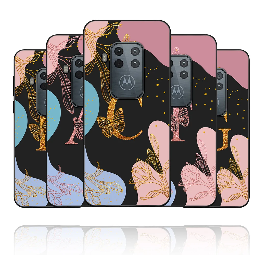 Per Moto One Pro Custodia Per Moto One Zoom Soft Silicone Tpu Fashion Letters Cover Per Motorola Moto P40 Power Funda Bumper Coque