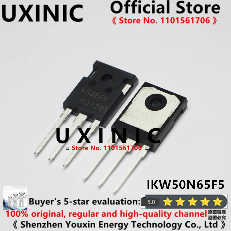 

UXINIC 100% New Imported Original IKW50N65F5 K50EF5 TO-247 IGBT Tubes, Power Field Tubes 650V 50A