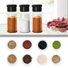 5/10/15/20PC Jars for spices Salt and Pepper Shaker Seasoning Jar spice organizer Plastic Barbecue Condiment Kitchen Gadget Tool 4