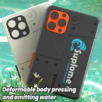 New Folding Phone Toy Water Gun Automatic Continuous Shooting Double Head Jet Water Gun Launcher Model Toy Water Gun Children's 2