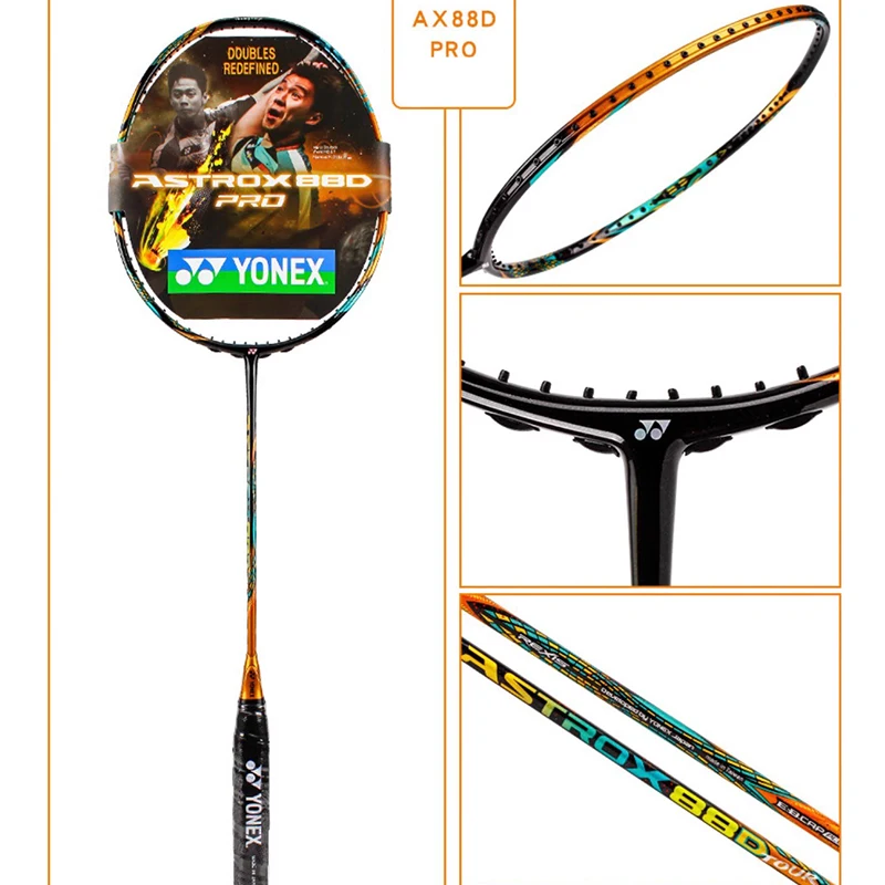 Yonex Badminton Racket Astrox 88D/88S Pro Blue Gold badminton racket