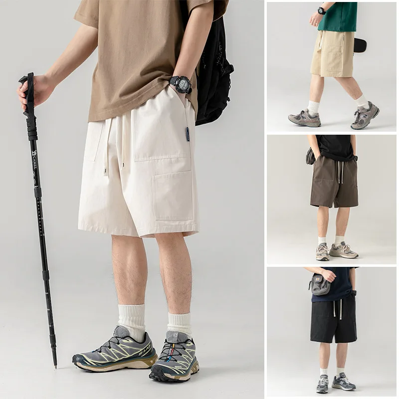 Shorts Trousers Workwear Man Summer New Japan Thin Motion Leisure Loose Fitting Full Marks Large Pocket