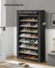 SONGMICS Shoe Rack, 9 Tier Shoe Organizer with Nonwoven Fabric Cover, Shoe Storage Shelf for 40-50 Pairs of Shoes, Entryway 2