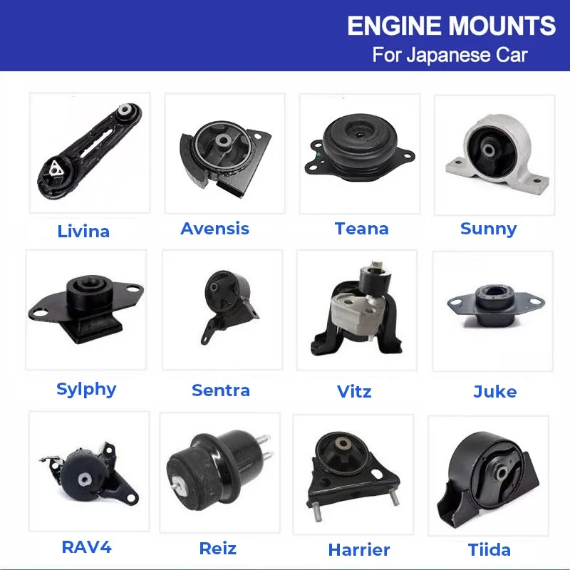 Factory car engine mount For Toyota Camry Prado Land Cruiser Wish Hiace Mark Yaris Previa Crown Avensis Ipsum