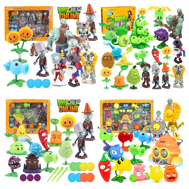 Large Genuine Plants vs. Zombie Toys 2 Complete Set Of Boys Soft Silicone  Anime Figure Children's Dolls Kids Birthday Toy Gifts