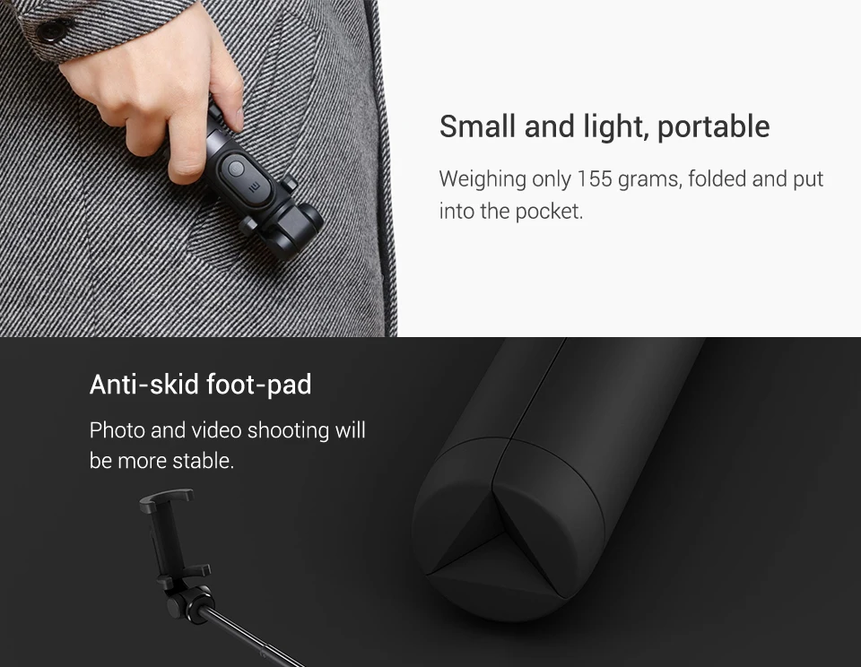 Small and light, portable xiaomi bluetooth tripod - smart cell direct