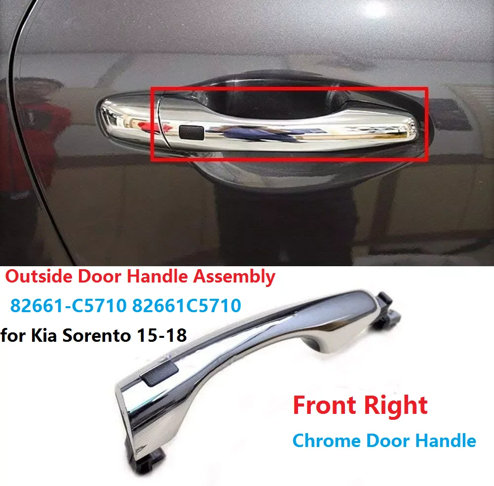 Right Front Inductive External Door Handle With Button 82661 - View #5