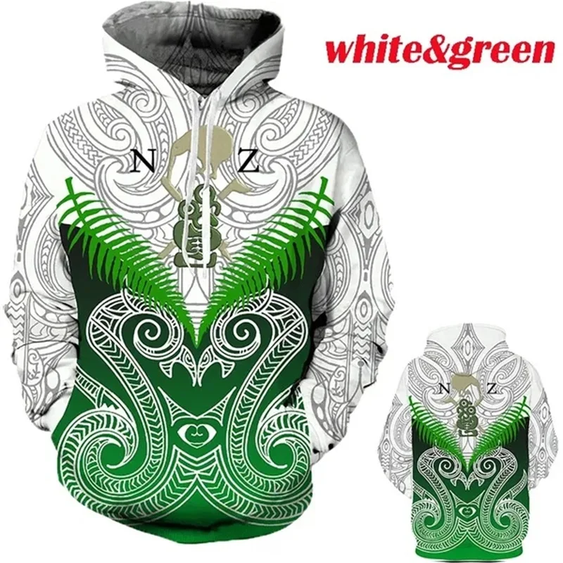 thumbnail image 1 of Sudadera con capucha de manga larga con estampado 3D para hombre, suéter con estampado maorí, sudadera holgada de gran tamaño, ropa de calle de primavera y otoño, 1 of 5