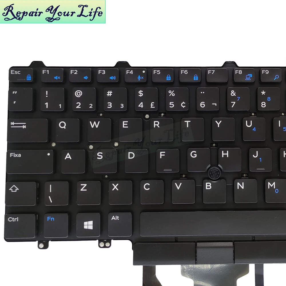 brasil teclado retroiluminado para dell latitude computador portátil teclados backlight