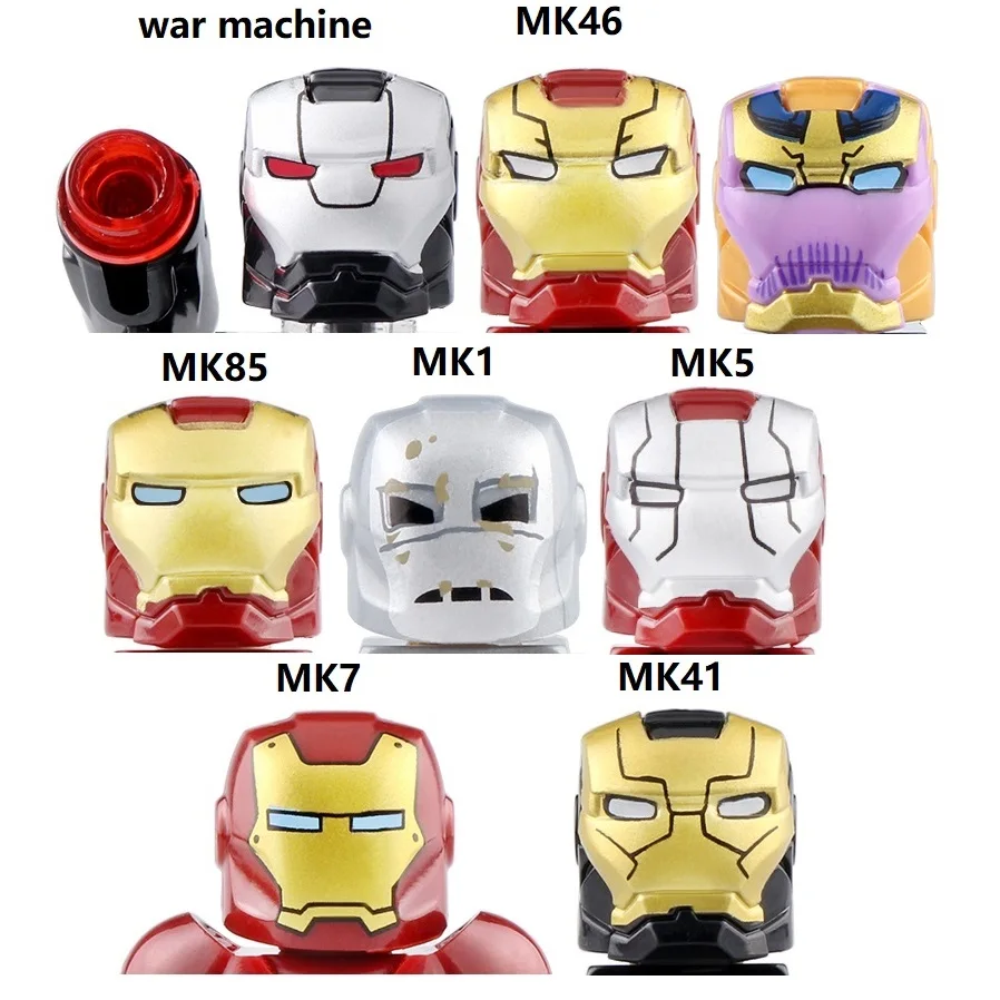 Конструктор ЖЕЛЕЗНЫЙ ЧЕЛОВЕК Марк MK 46 85 1 5 41 7 MK1 MK46 MK85 MK5 MK41 MK7 Mark1 Mark85 Mark7 мини