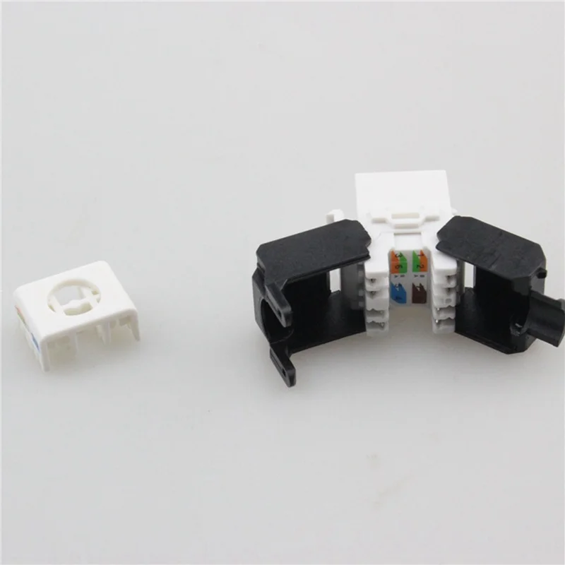 AIAI 40-Pack Cat6a RJ45 Keystone Jack - Cat6 Compatible -180 Degree Toolless -Ethernet Wall Jack -Cat6a Network Coupler