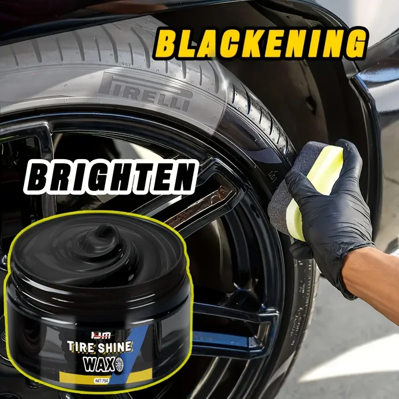 Tire Shine And Protective Wax, a Versatile Auto Maintenance Wax Suitable for All Vinyl, Trim, Rubber, And Plastic Surfaces. 2
