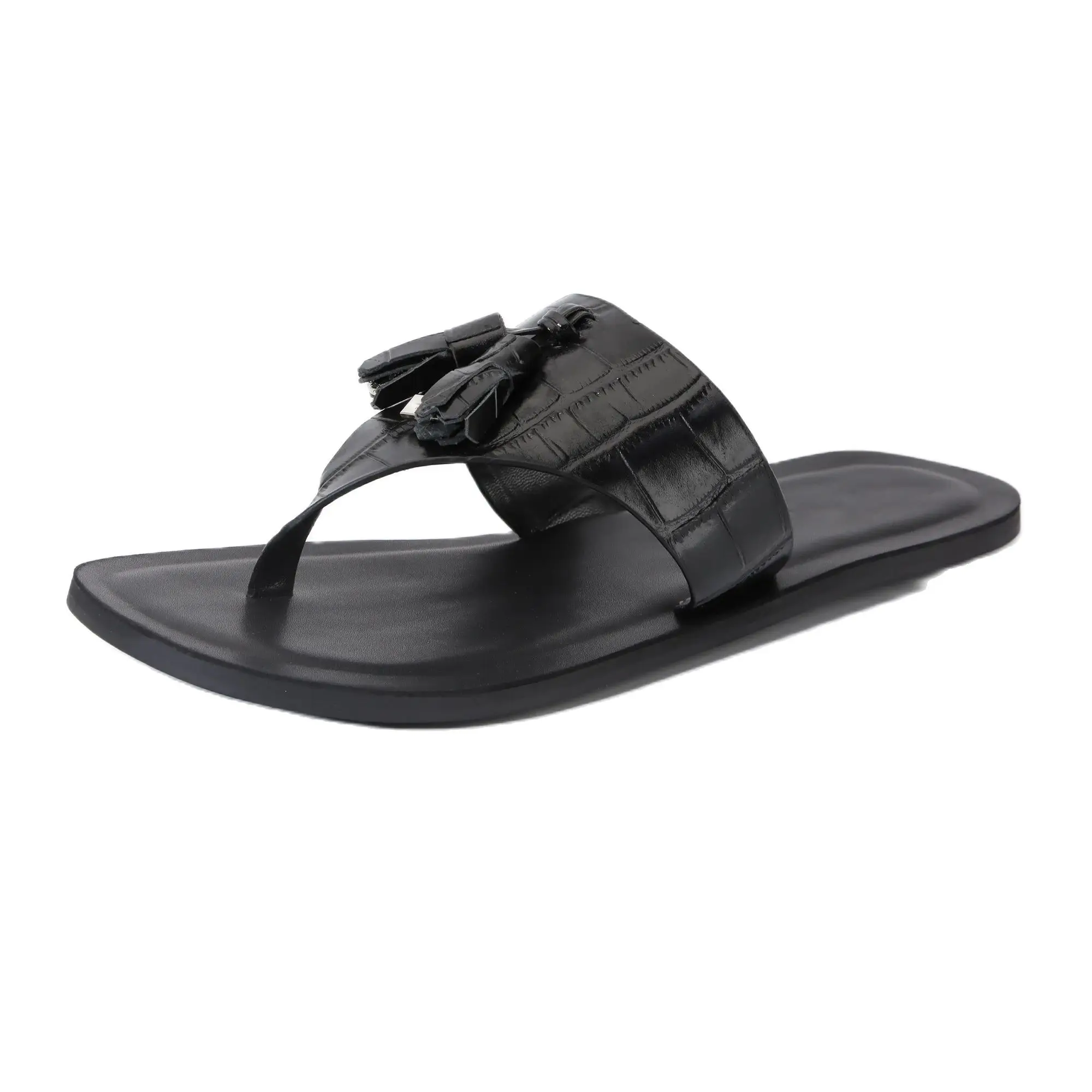 

Flip Flop Women slippers 2024 Summer Fashion Genuine leather Bathroom Slippers Outdoor Beach Shoes women Sandals Slides Size 43
