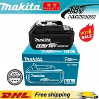 100% Genuine 18V Makita 6Ah for Makita Battery BL1840 BL1830B BL1850B BL1850 BL1860 BL1815 Replacement Lithium Battery