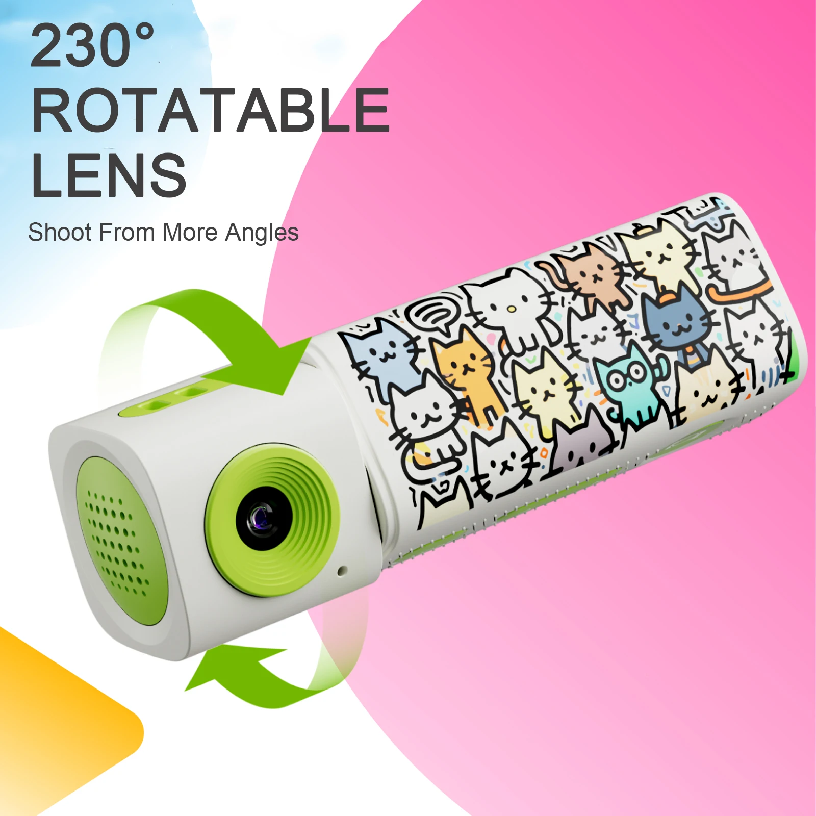 G10 썸 카메라 1080P 2K HD 디지털 카메라 0.96인치 LCD 화면 레트로 미니 액션캠 230도 회전 렌즈 캠코더 비디오 녹화