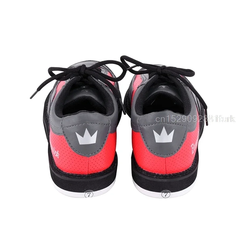 Men Breathable Bowling Shoes Skidproof Sole Sneakers Women Leather Lightweight Anti-Slip Trainers Walking Shoes