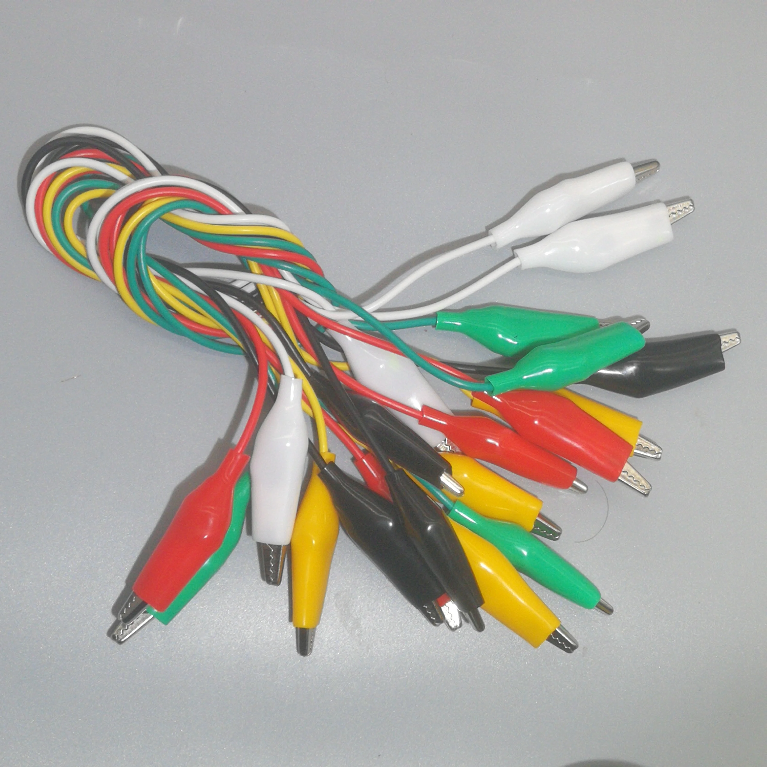 10pc Alligator Clips Electrical DIY Test Leads Alligator Double-ended Crocodile Clips Roach Clip Test Jumper Wire 28mm 35mm 45mm alligator clips