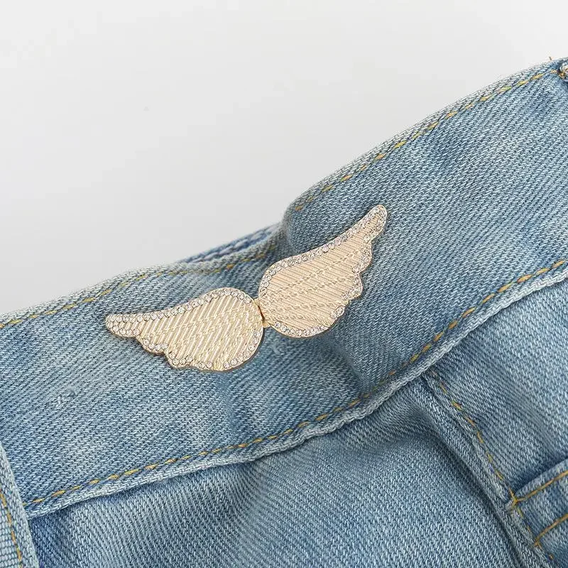 1pc Bowknot Button Adjuster For Pants And Skirts Waist Tightener Adjustable Waist Buckle For Jeans No Sewing Required 2