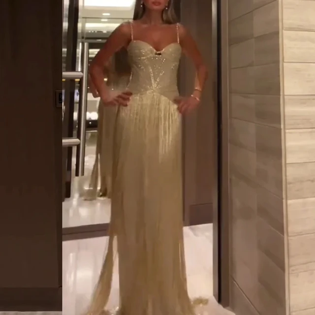 Sexy Off Shoulder Sleeveless Suspender Dress Women's Elegant High Waist Slim Tassel Long Dress Fashion Draped Solid Long Dress 5