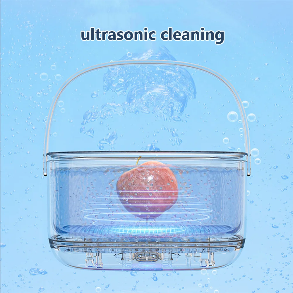Ultrasound Electric Vegetable Washers Household Food Grains Purifie Basket Kitchen Gadgets for Tableware Bottles Home Appliance 5