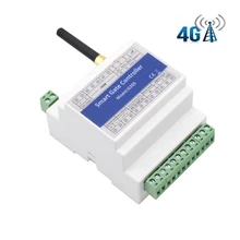 DIN-rail GSM 4G SMS Call Remote Control Gate Opener Single Relay Switch Power Failure Alarm With DI Input