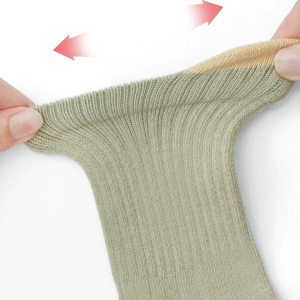 5 Pairs Kids Cotton Socks Boys and Girls Cute Comfy Breathable Baby Non-slip Floor Socks 0-8Y