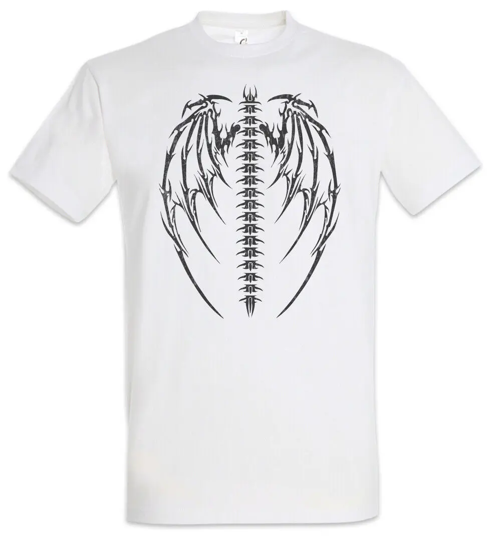 Demon Skeleton Wings T-Shirt Reaper Devil Satanismo Bones Demons Skeleton