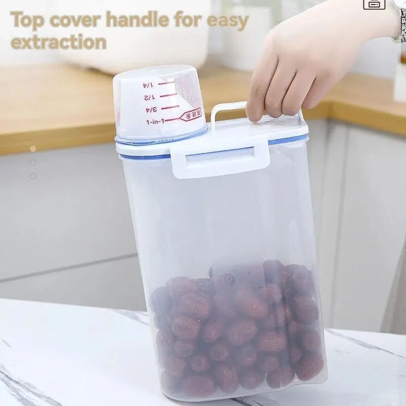 Grain Storage Box Moisture-proof Grain Jar Rice Jar Pet Food Bucket Sealed Bucket Filled Rice