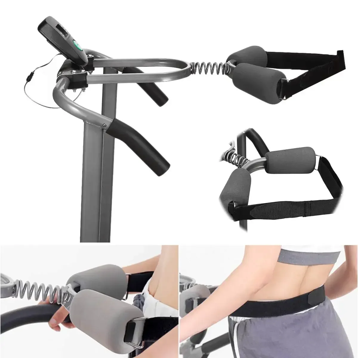 Folding Treadmill Motorized with Wide Running Belt & Resistance Bands for Home Gym Cardio Training, Steel Frame Foldable Design