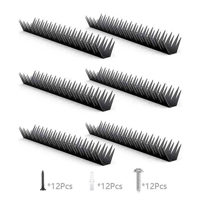 Outdoor Security Metal Fence Spikes Weather-resistant Heavy-duty Design High-grade Metal Pre-drilled Holes Robust Build 1