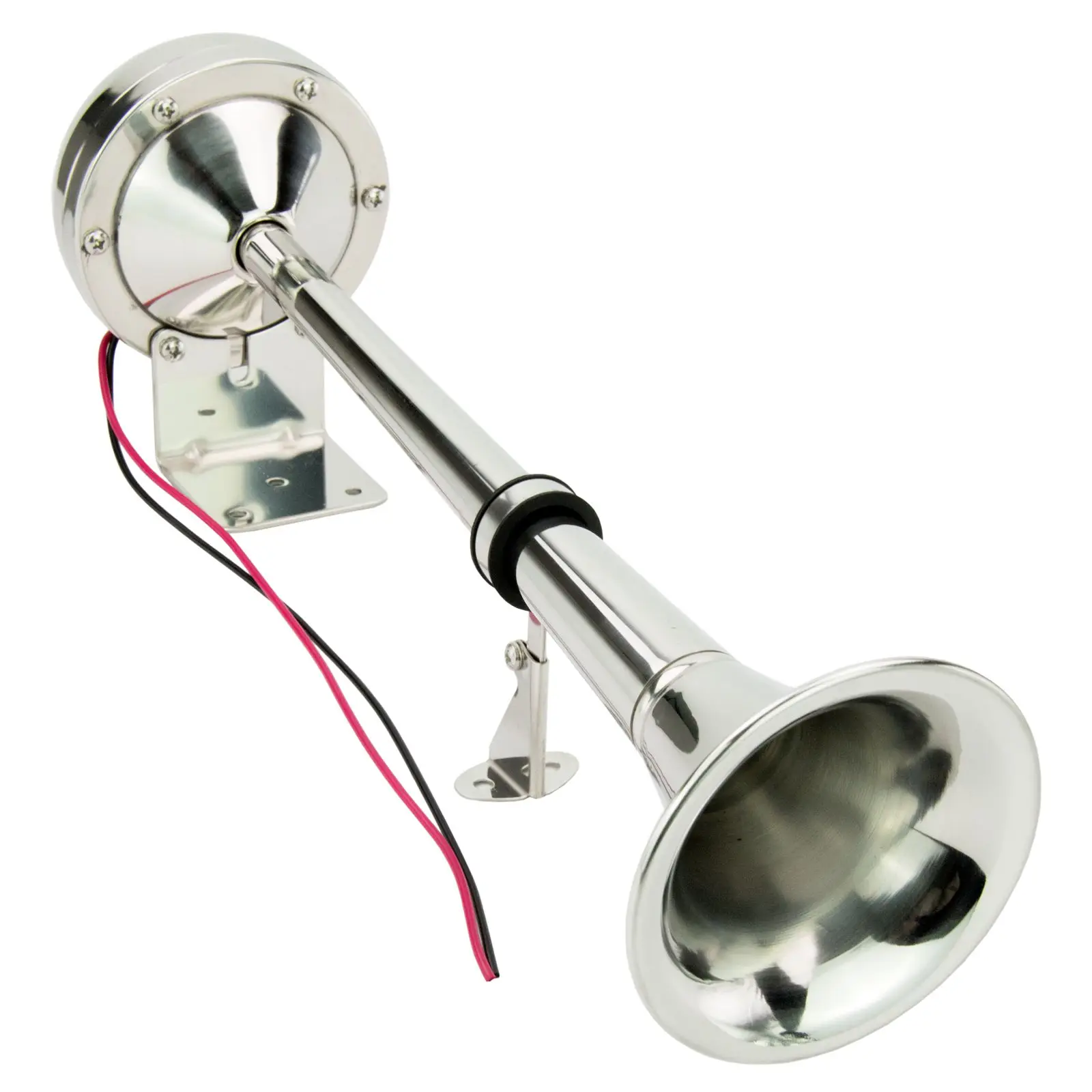 Marine Polished Stainless Steel Momentary Horn Switch For Boats - 12V DC Universal