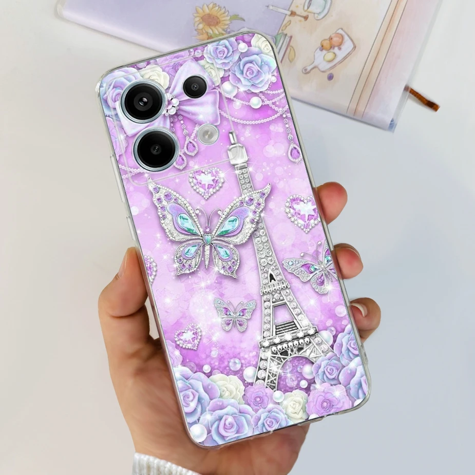New Fashion Painted Clear Silicone Soft TPU Phone Case for Xiaomi Poco X6 Pro 5G