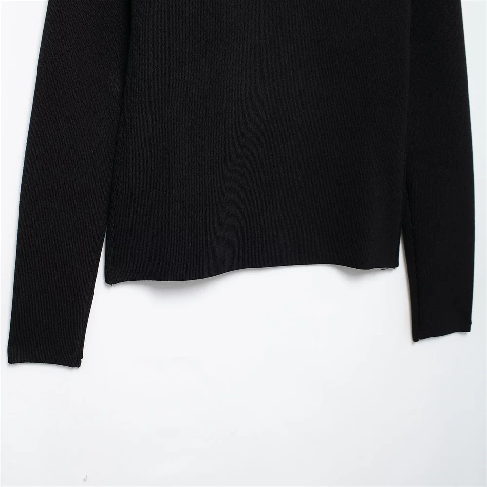 Autumn New Women's Clothing Style Slimming Asymmetric Knitted Coat Small Folded Splicing Skirt Set