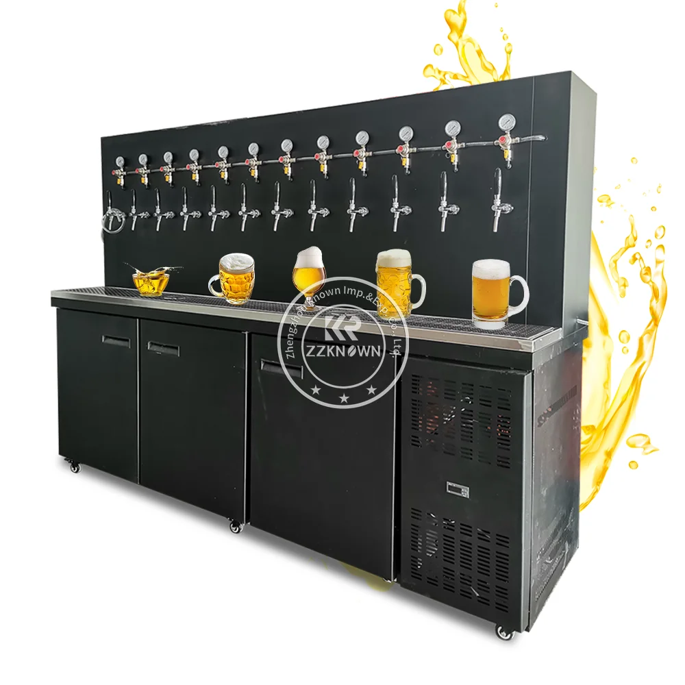 Tap Stainless Steel Draft Beer Dispenser Beer Dispenser Tower Beverage Dispenser Beer Machine With LED Light For Bar Hotel