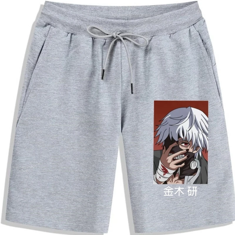 

Токийский Гуль Кен канеки мужские шорты для мужчин Харадзюку японская аниме одежда 100% хлопок Мужские шорты с коротким рукавом европейский размер