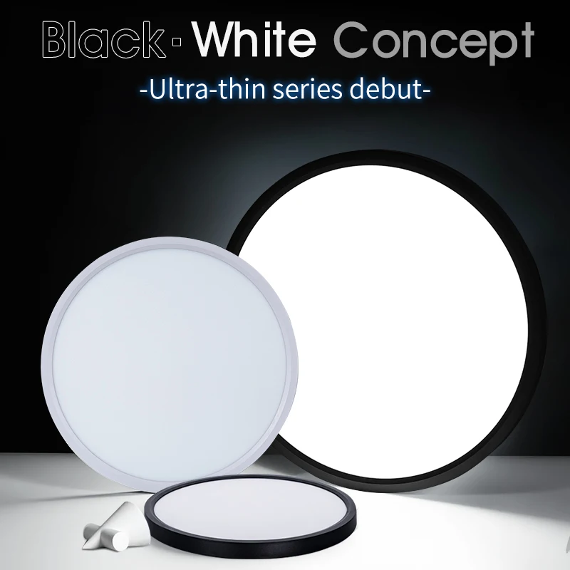 LED Ceiling Light Smart Home 0.9 Inch Ultra-thin with APP Remote Control Dimmable Modern Lamp 50CM Large for Bedroom Living Room