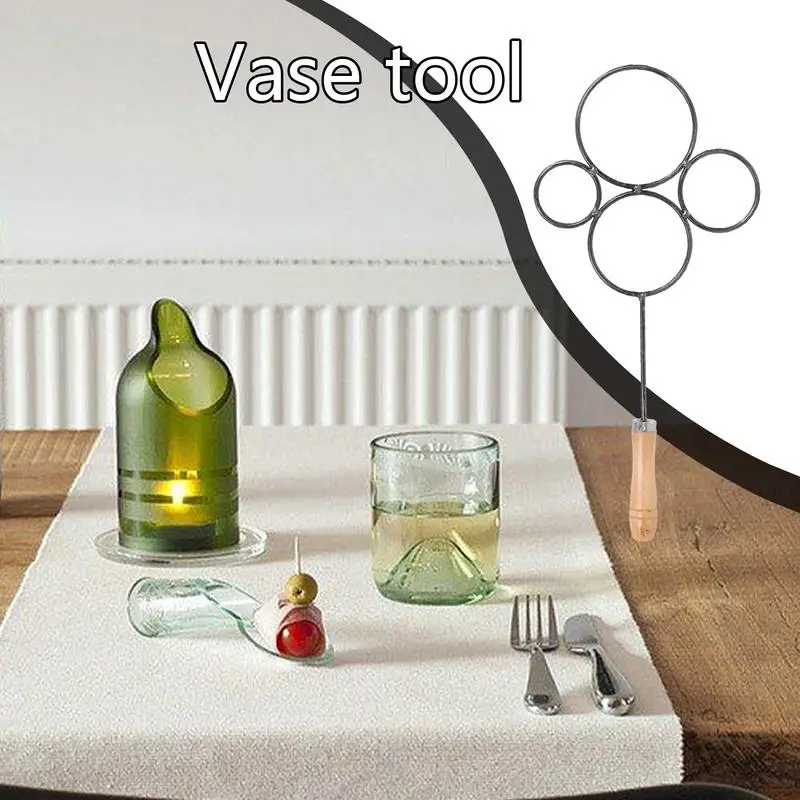 Glass Bottle Cutting Tool 4 Rings Round Heating Bottle Cutter For DIY Craft Practical And Sturdy Circle Glass Cutting Tools