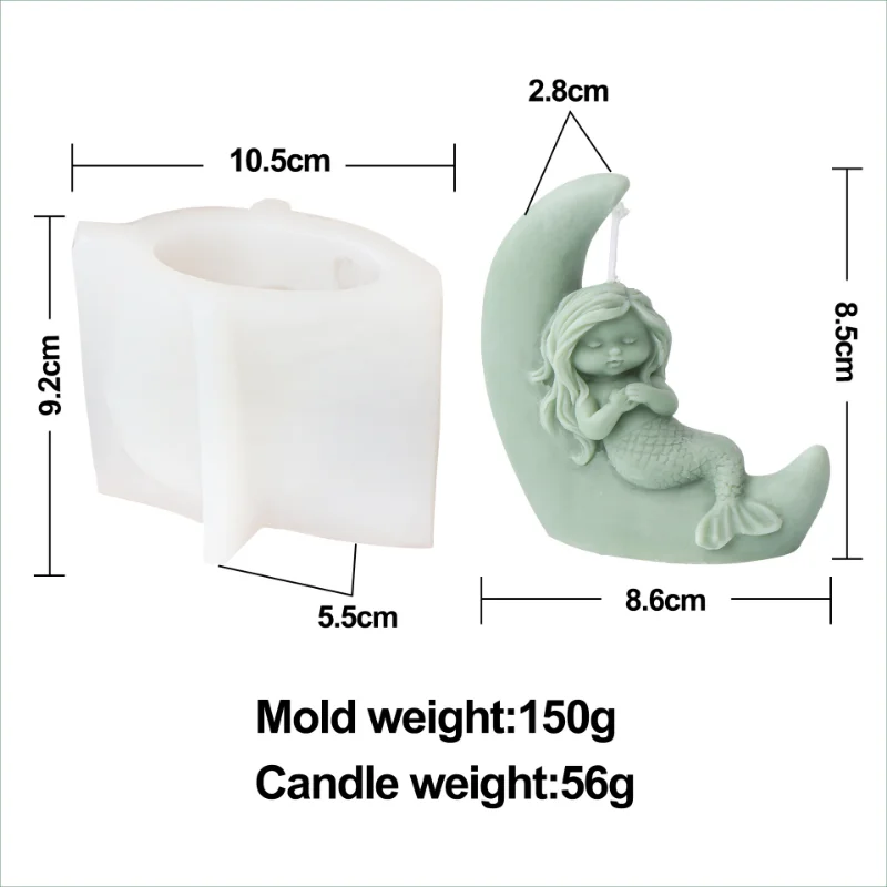Moule En Silicone Sirène Bijoux Fabrication Résine Polymère Argile. - France