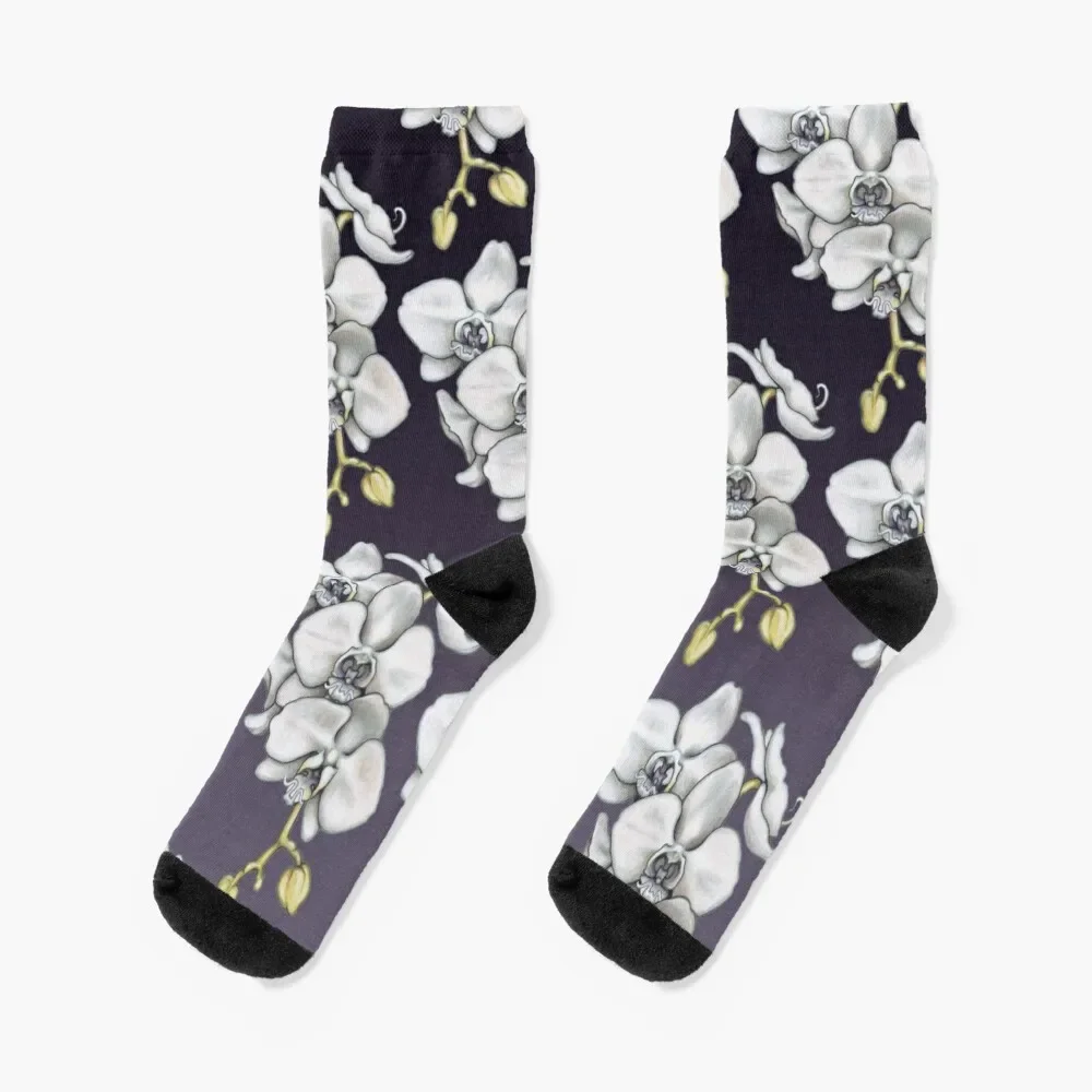 

Orchid Flower Socks Rugby cycling Socks Ladies Men's