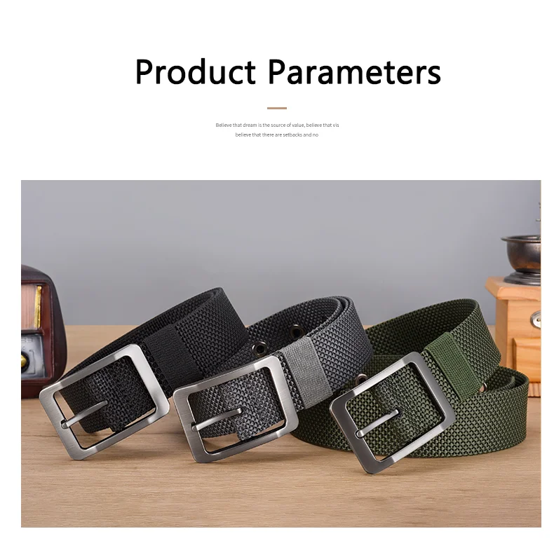 Dinisiton Herren Nylon Gürtel Legierung Nadel Schnalle Gürtel Militär training liefert lässigen Stil Outdoor-Sport gürtel – Detail 6