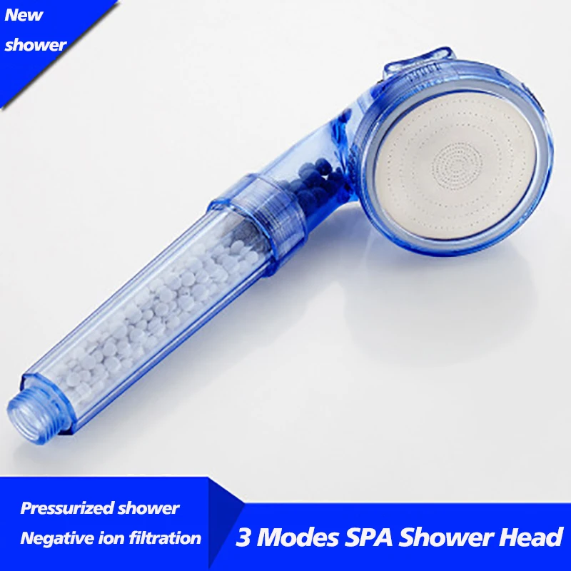 

New 3 Modes SPA Shower Head High Pressure Saving Water Shower Nozzle Premium with Hose Purification Filter Bathroom Accessories