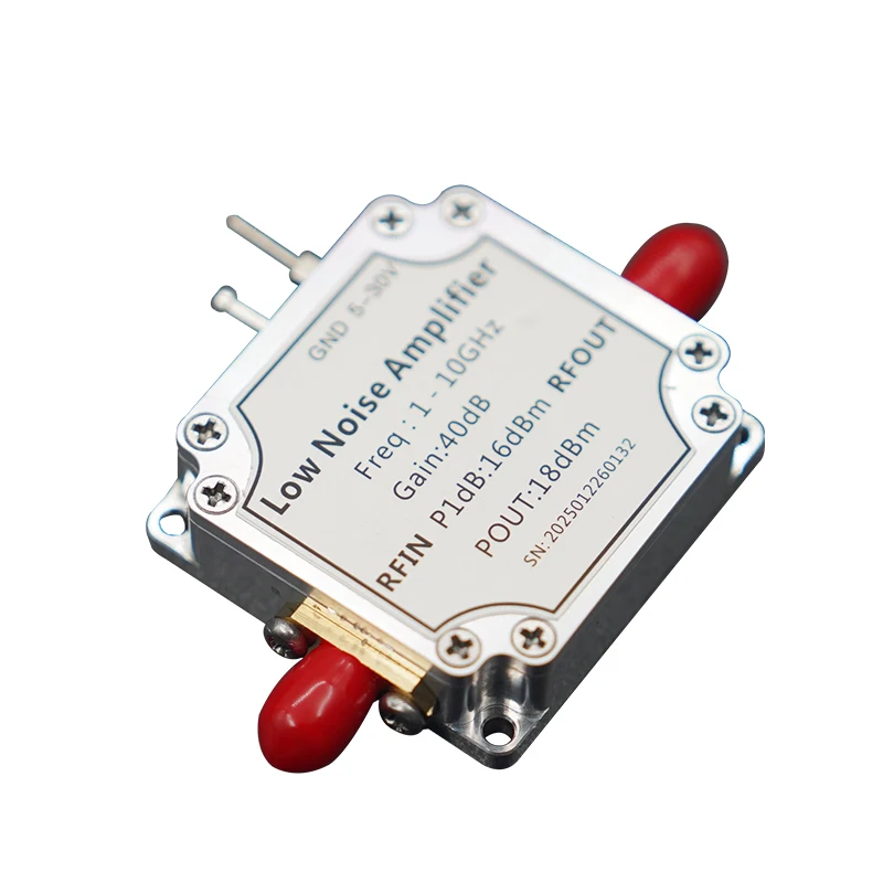 Low-noise amplifier 1-10GHz high-linearity pre-gain amplifier Gain 40dB power am