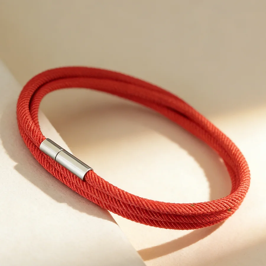 Men Milan Cord Chain Leather Bracelet Accessory